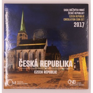 Sada oběhových mincí 2017 ČR, orig. obal