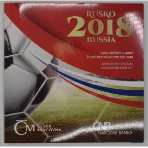 Sada oběhových mincí 2018 MS ve fotbale, orig. obal