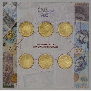 Sada oběhových mincí 2019 (6x 20 Kč), orig. obal