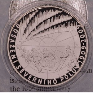 200 Kč 2009 dosažení Severního pólu, plexi pouzdro, karta