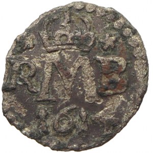 Malý /černý/ peníz 1614 K. Hora - Šmilauer