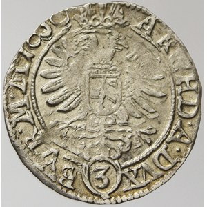3 krejcar 1630 K. Hora - Hölzl.  malý dvojráz