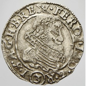 3 krejcar 1635 K. Hora - Neumann