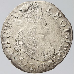 3 krejcar 1681 K. Hora - Krahe.  nedor.