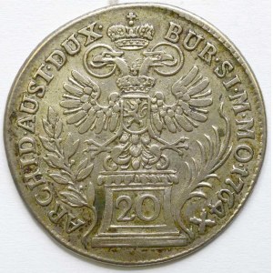 20 krejcar 1764 Praha.  n. vada mat.
