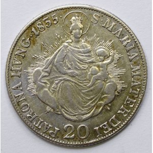20 krejcar 1835 B (Madona)