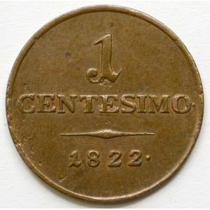 1 centesimo 1822 V