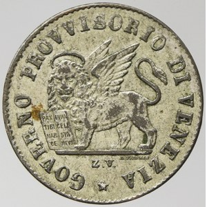 15 centesimi 1848 Benátky