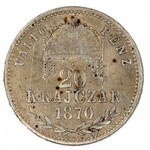 20 krejcar 1869, 1870