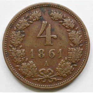 4 krejcar 1861 A