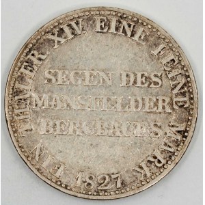 Friedrich Vilém III. (1797-1840). Tolar výtěžkový 1827 A (náklad jen 50.000). KM-417.  dr...