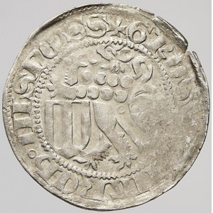 Wilhelm III. (1445-82). Routový groš z let 1457-64, Gotha. Krug-1017.  nedor.