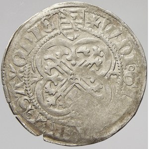 Wilhelm III. (1445-82). Routový groš z let 1457-64, Gotha. Krug-1017.  nedor.