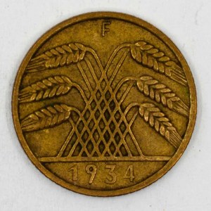 10 pf. 1934 F