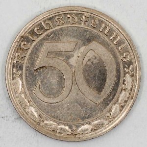 50 Rpf. 1939 A (nikl). KM-95