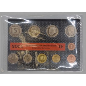 Sada oběžných mincí 2001 G