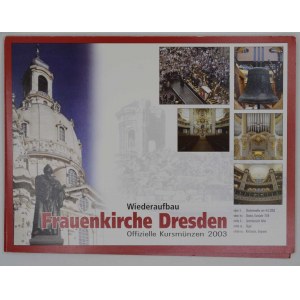 Sada oběžných mincí 2003 Frauenkirche, papírový obal