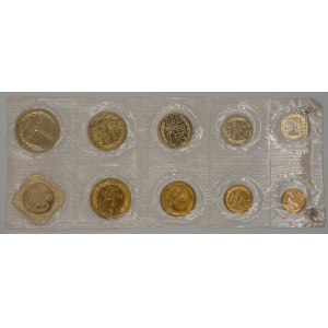 Sada oběžných mincí 1990 + žeton, PVC obal
