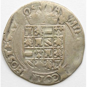 Belgie - Brabant.  Karel V. Habsburský (1506-55). 4 petardst (4 stuiver) 1552.  nedor.