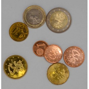 Sada oběžných mincí Finska 2012, bez přebalu