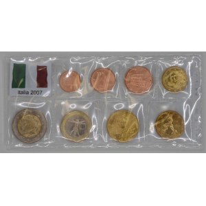 Sada oběžných mincí Itálie 2007