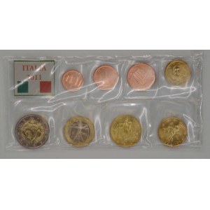 Sada oběžných mincí Itálie 2011