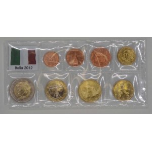Sada oběžných mincí Itálie 2012