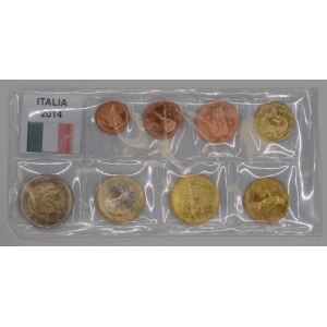 Sada oběžných mincí Itálie 2014