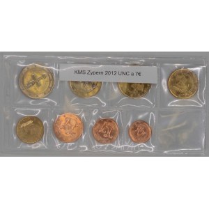 Sada oběžných mincí Kypru 2012