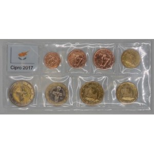 Sada oběžných mincí Kypru 2017
