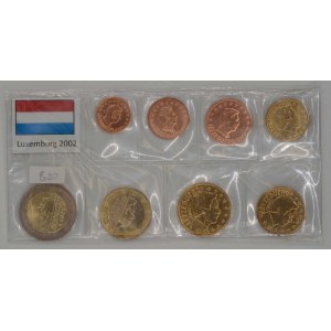 Lucembursko.  Sada oběžných mincí Lucemburska 2002