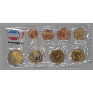 Sada oběžných mincí Lucemburska 2018