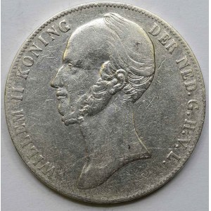 Nizozemí . Vilém II. (1840-49) 2 ½ gulden 1845. KM-6