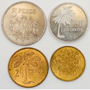 5 + 2 ½ + 1 pesos + 50 centavos 1977. KM-17-20