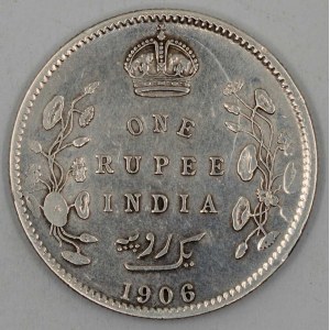 1 rupie 1906. KM-523