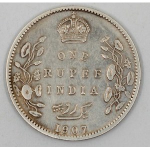1 rupie 1907. KM-523