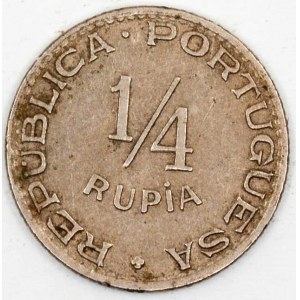 ¼ rupie 1947. KM-25