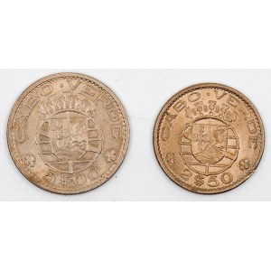 5 escudo 1968, 2 ½ escudo 1967. KM 12, 9