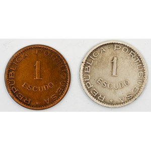 1 escudo 1949, 1968. KM-7, 8