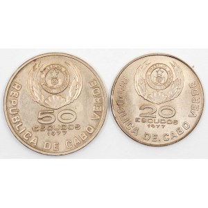 50 + 20 escudos 1977. KM-20, 21