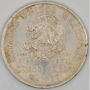 5 pesos 1953.  hranky