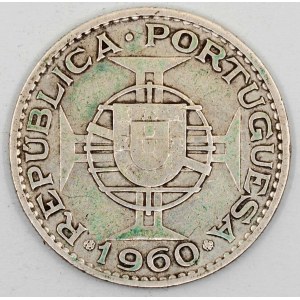 Mozambik.  Portugalská správa. 20 escudo 1960. KM-80