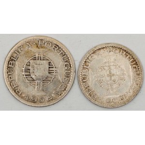 10 escudo 1952, 5 escudo 1960. KM-84, 79
