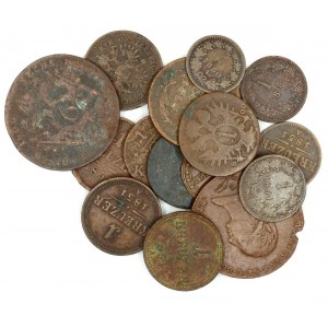 Drobné krejcarové mince 18-19.stol