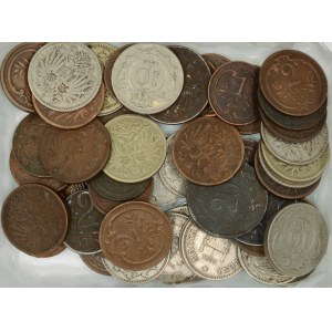 Drobné mince korunové měny, rakouské i uherské