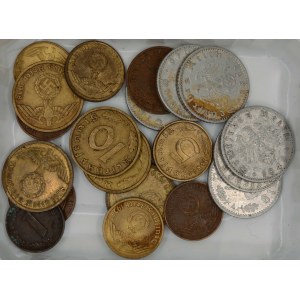 Lot drobných mincí 3. říše