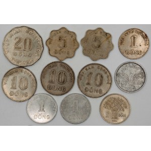 Vietnam, Jižní.  Lot mincí z let 1953-71