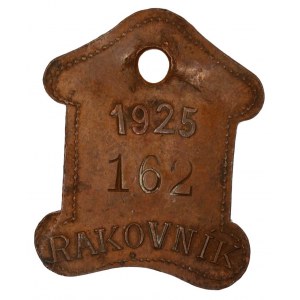 Rakovník  (okr. Rakovník) 1925, ev. č. 162. Bronz 31 x 24,2 mm