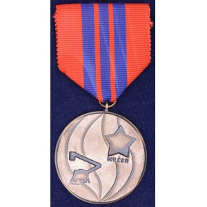 Medaile Ministerstva vnitra ČSR - Za věrné služby v PO, II. st. Bronz postř. 40 mm, stuha, etue