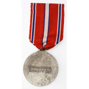 Medaile Ministerstva školství ČSR - Zasloužilý pracovník. BK 40 mm, stuha